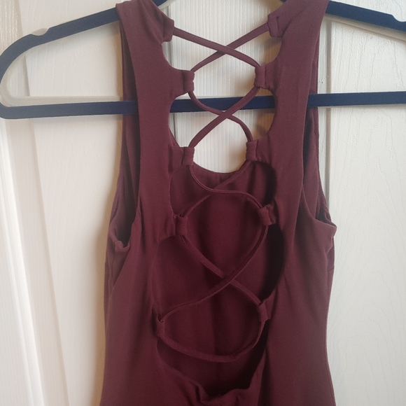 Mock lace-up bodycon midi - Picture 2 of 3